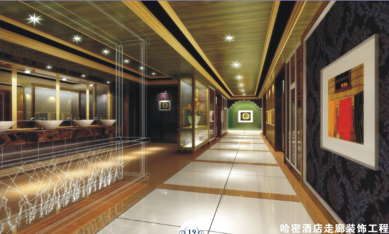 哈密酒店走廊裝飾工程