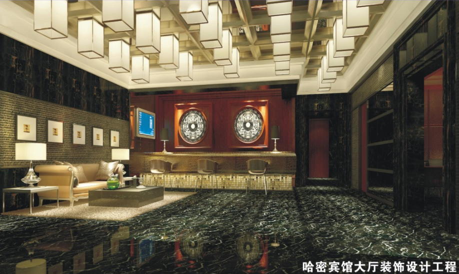 哈密賓館大廳裝飾設(shè)計工程